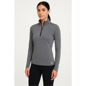 YAFF Women's Charcoal Long Sleeve Top